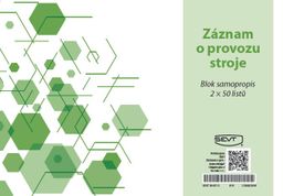 Obrázek produktu: Záznam o provozu stroje samopropis