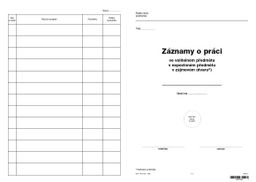 Obrázek produktu: Záznamy o práci v nepovinném předmětu, zájmovém útvaru - obal