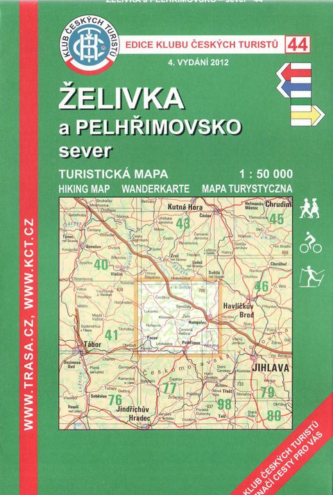 Obrázek produktu: Želivka a Pelhřimovsko sever - mapa KČT č.44 - 1:50t