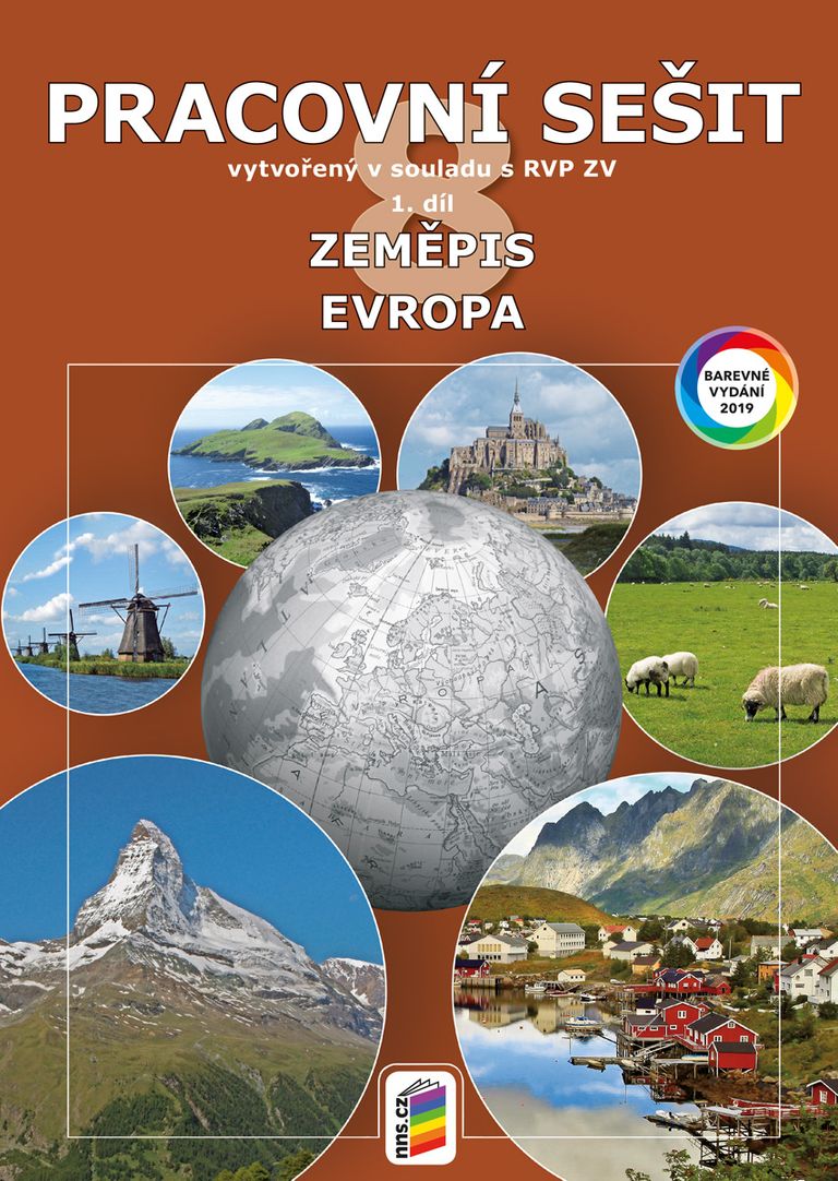 Zeměpis 8.r. ZŠ 1. díl - Pracovní sešit - Evropa v souladu s RVP ZV (barevný)