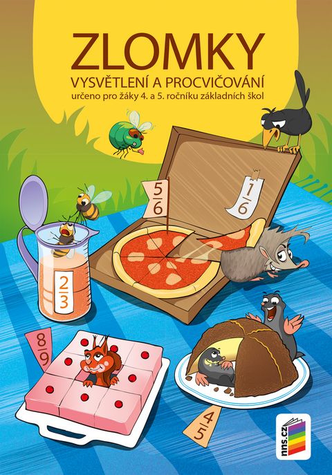 Obrázek produktu: Zlomky – vysvětlení a procvičování pro 4. a 5. ročník - pracovní sešit (barevný)