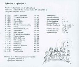 Obrázek produktu: Zpívejme si, zpívejme 2. - CD