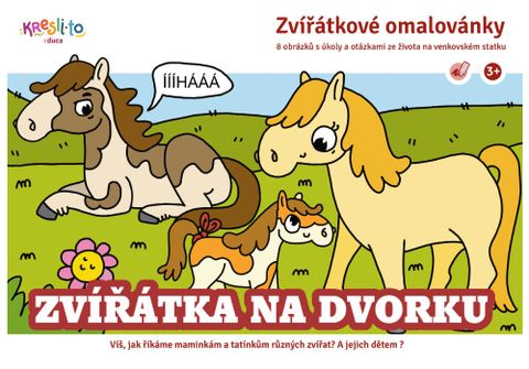 Obrázek produktu: Zvířátka na dvorku - Zvířátkové omalovánky