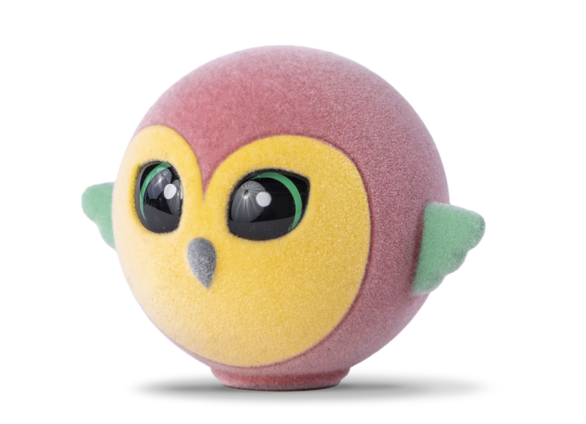 Zvířátko Flockies Papoušek Ara Ashley, 4 cm