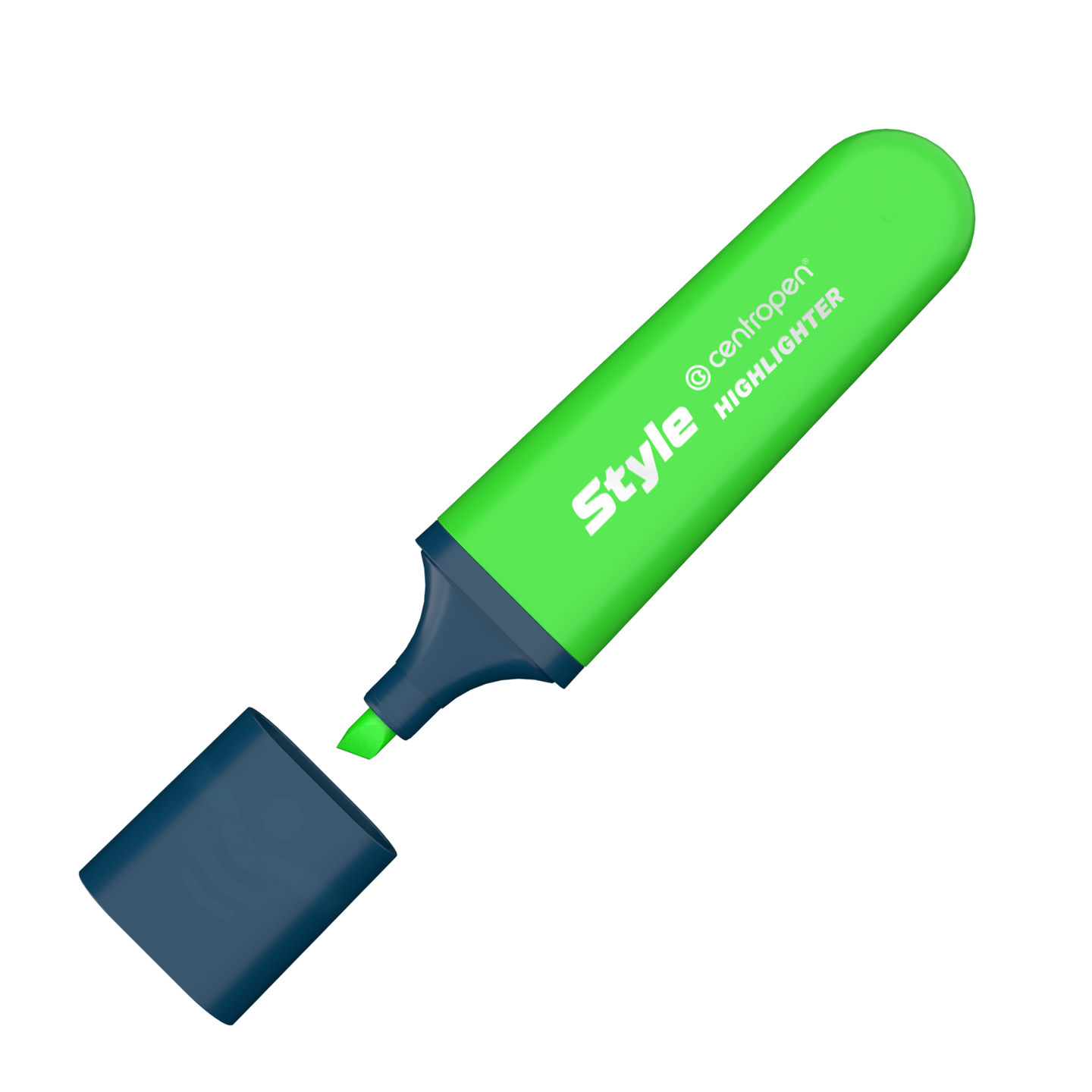 Zvýrazňovač Centropen 6252 STYLE FLUO - zelený