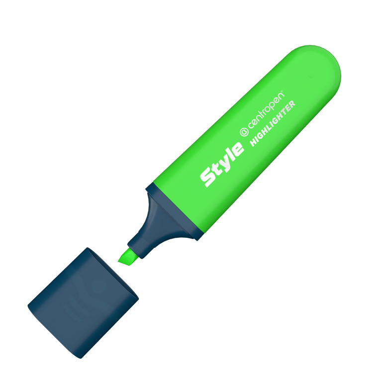 Zvýrazňovač Centropen 6252 STYLE FLUO - zelený