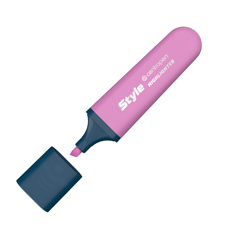 Zvýrazňovač Centropen 6252 STYLE SOFT - fialový