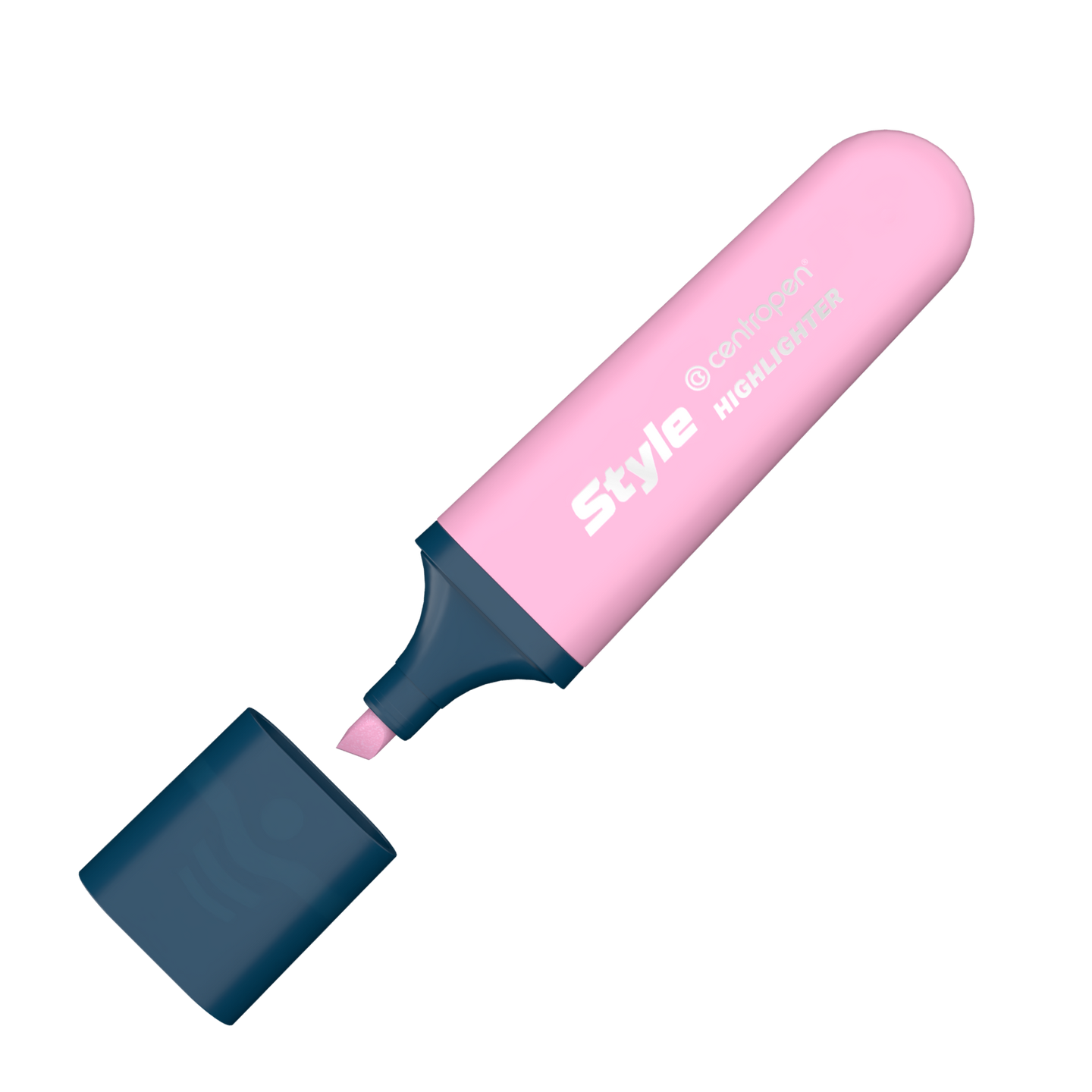 Zvýrazňovač Centropen 6252 STYLE SOFT - růžový