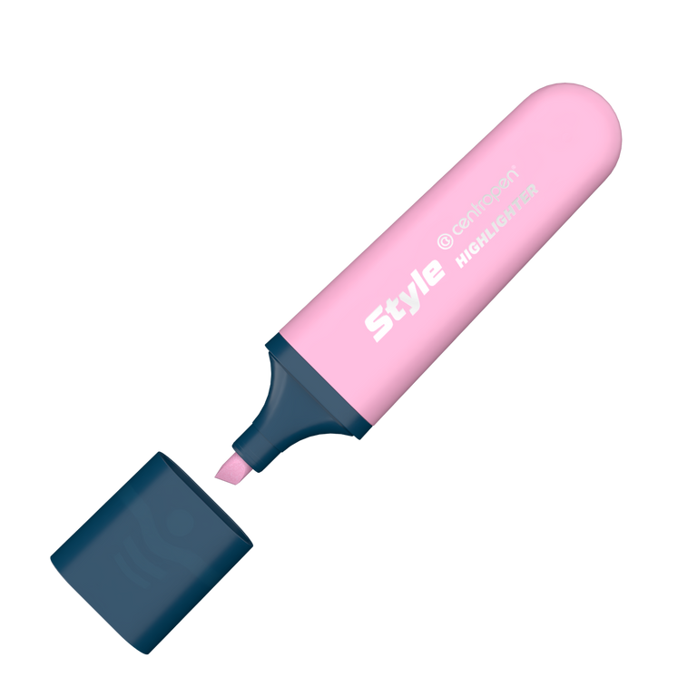 Zvýrazňovač Centropen 6252 STYLE SOFT - růžový