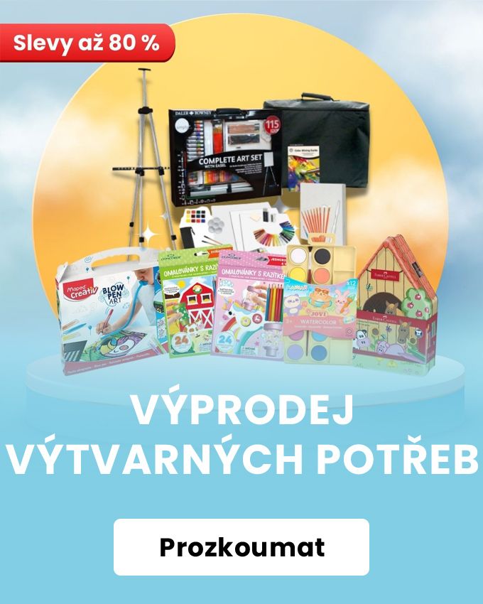 Výprodej výtvarných potřeb